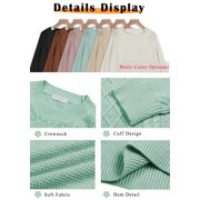 MOSHU Oversized Sweaters for Women Cable Knit Chunky Pullover Sweater