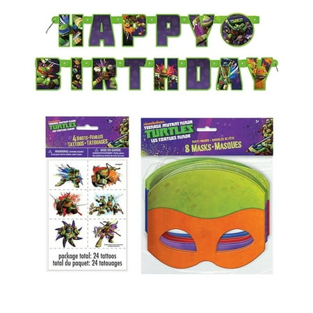 Teenage Mutant Ninja Turtles Mini Skateboards - Birthday & Theme Party Supplies - 4 per pack, Teenage mutant ninja turtles party favors:. By SmileMakers Inc