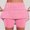 🔥 Hot Pink_New, variant on Dianli Women's Printed Lightweight High Waist Skinny Jogger Shorts Yoga Running Tights With Pockets High Rise Stretch Quick Dry Performance Shorts Pocketed Activewear Women's Shorts Yoga Pants
