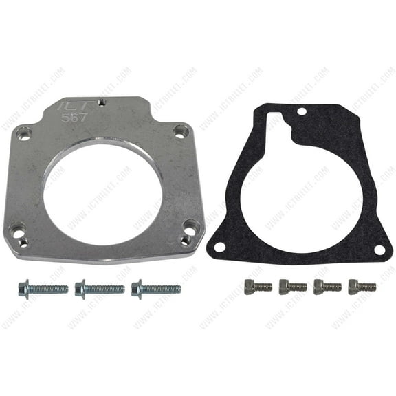 ICT Billet LS Throttle Body Adapter for 3-bolt 75mm Electronic DBW TB to 4-Bolt Intake TBSS LS2 LS3 Intake Manifold