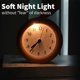 thumbnail image 5 of Reloj despertador analógico, reloj despertador de madera con repetición, reloj de mesa retro con luz nocturna, reloj despertador sin radiación Feliz Sencillez, 5 of 5