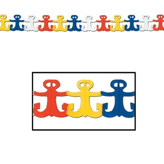 12 Pack Beistle Anchor Party Garland