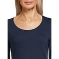 thumbnail image 4 of No Boundaries Juniors Scoop Neck T-Shirt with Long Sleeves, Sizes XS-XXXL, 4 of 5