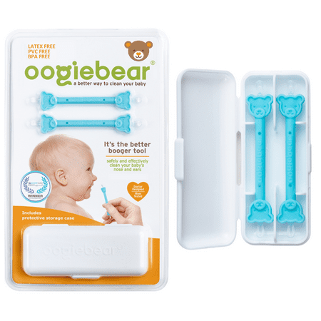 UPC: 0860005539635 | Oogiebear 2 Pack Booger and Ear Wax Picker with Case Safe For Newborns