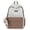 Khaki, variant on Star Pattern Backpack Bow Embroidery Schoolbag with Small Pendant Bag Casual Nylon Rucksack Lightweight Multi-pockets Backpack Outdoor Travel Backpacks (Black)