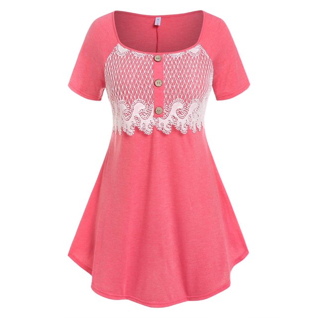 TAMAÑO PLUS RAGLAN STANDEVE INSERTE TEE Rosegal Camisetas tallas grandes