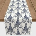 thumbnail image 3 of Creative Products Navy Elegant Octopus 16x72 Poly Twill Table Runner, 3 of 3
