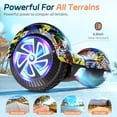 thumbnail image 6 of UNI-SUN Hoverboard, 6.5" Self Balancing Hoverboard with Bluetooth and LED Lights, 6 of 7