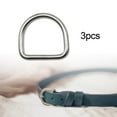 thumbnail image 2 of Tnarru 3 Pieces Buckles D Rings Multifunctional Sturdy Simple Hardware Accessories Stainless Steel for DIY Key Chain Purse 3.5cmx3.2cm, 2 of 8