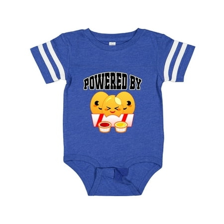 

Inktastic Powered by Chicken Nuggets Gift Baby Boy or Baby Girl Bodysuit