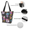 thumbnail image 5 of Kdxio Rainbow Unicorn And Cat Icecream Women Reusable Grocery Bags Foldable Ripstop,Reusable Shopping Bags for Shopping,Gym,Gift, 5 of 7