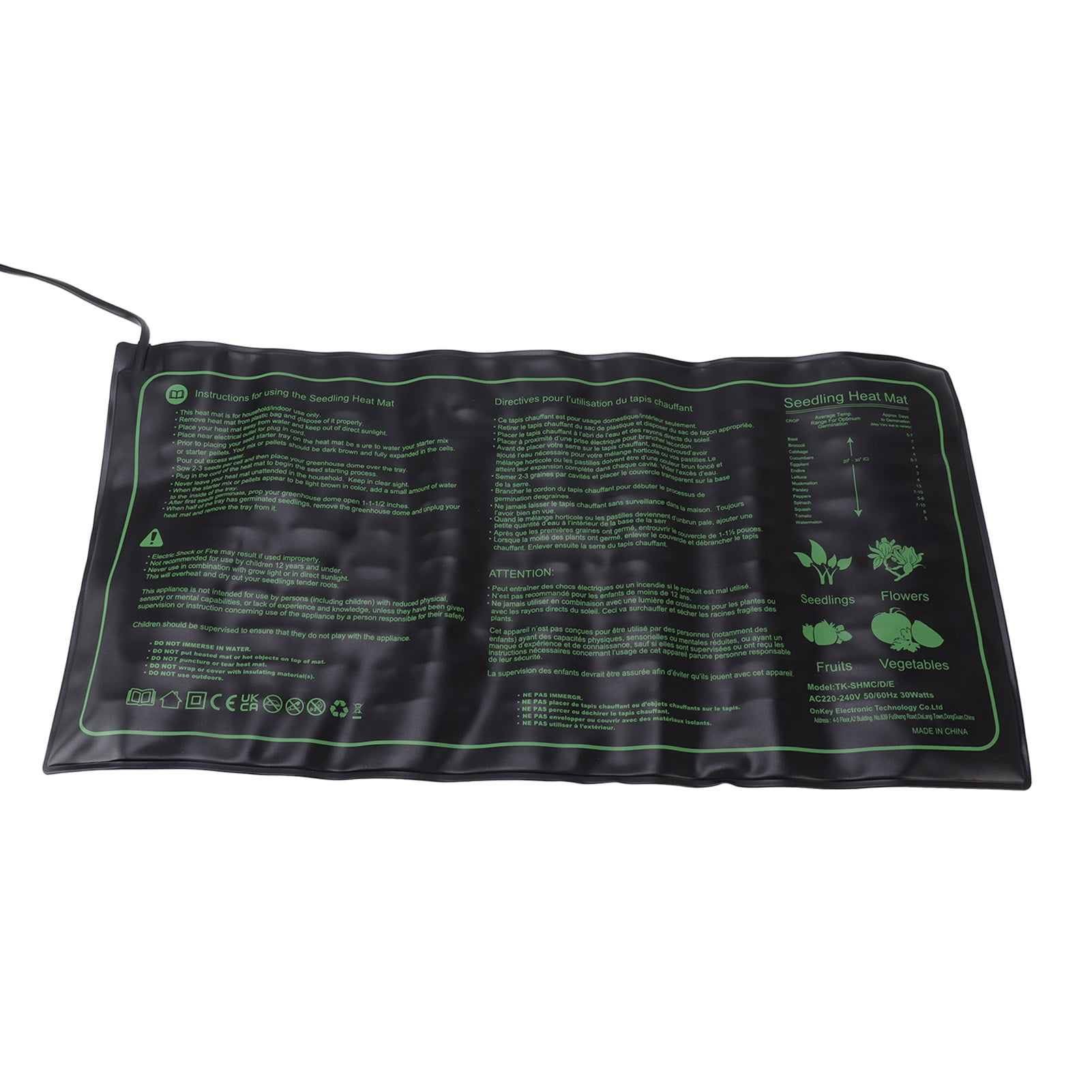 Alfombra Térmica Para Plantas Con Termostato – 52x50 Cm, 70W, Impermeable IP67, Ideal Para Germinación Y Terrarios