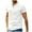 White, variant on Mens Plus Size Shirts Baggy Cotton And Linen Solid Short Sleeve V-Neck T-Shirts Tops Blouse