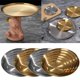 thumbnail image 2 of Platos de acero inoxidable de 6 tamaños, platos redondos de metal pulido, resistentes al agua, para el hogar, la cocina, el camping, el aperitivo, la pizza y la barbacoa. Juego de 6., 2 of 6