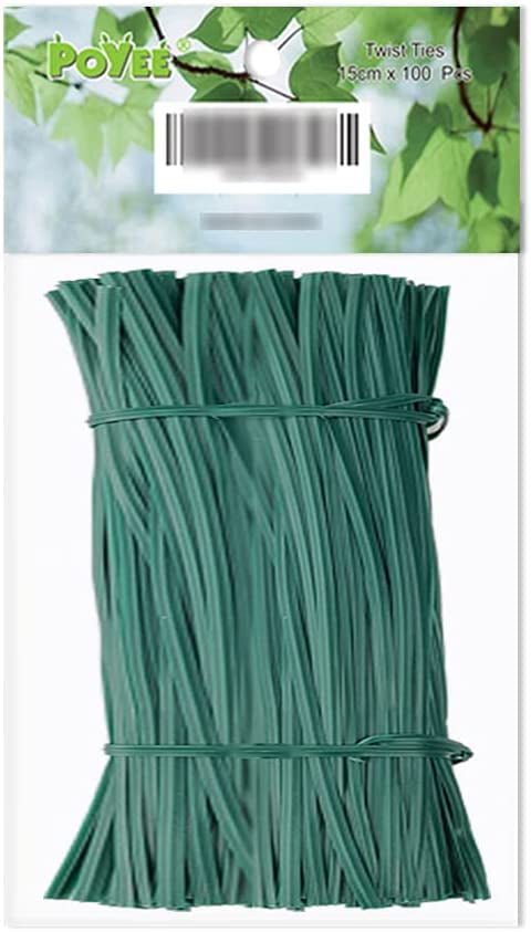 Soft Twists Garden Plant Tie Outdoor Wire 15cm 6" 2 Packs Of 50 100 Total 