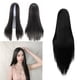 thumbnail image 3 of Soidarity Peluca chal largo y para mujer, colorido, media mano, alta temperatura, cubierta frontal de seda, disfraz sintético, Cosplay falso Cuidado del cabello Negro Soidarity CE015081-01, 3 of 6