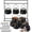 9 PCS, variant on XHKUYI Halloween Witch Cauldrons Serving Bowl 2.8 inch, Set of 6 Mini Hanging Black Plastic Cauldron Bowls with Iron Rack, for Table Witch Hocus Pocus Party Decorations
