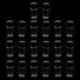 thumbnail image 2 of 20 frascos de vidrio de 3 ml para aceites esenciales con tapas negras para perfumes., 2 of 9