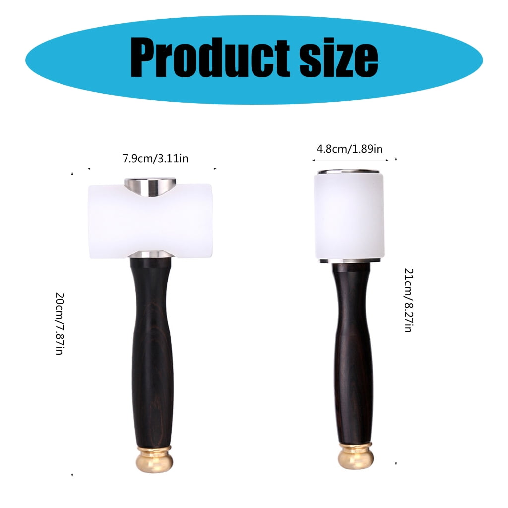 ZPAQI Wood Handle T-Shape Hammer Leather Carving Hammer for Craft Enthusiasts