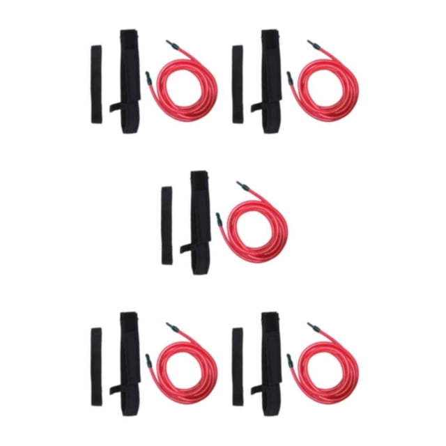 Baohd Ceinture d'Entraînement de Natation Réglable et Confortable Train Pas Plus Difficile Rouge-4mètres 5Set