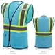 thumbnail image 2 of Chaleco de Seguridad SULWZM Azul Celeste con Cierre y Bolsillos XL, 2 of 7