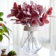 thumbnail image 1 of Simulación de flores, plantación de conejo, hoja de bebé, decoración del hogar, planta de simulación, flor falsa de boda, 1 paquete A2 rojo, 1 of 4