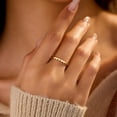 thumbnail image 3 of Dainty Heart Rings for Women 925 Sterling Silver 14K Gold Plated Eternity Band Rings Promise Rings for Her Stackable Rings Jewelry Birthday Graduation Gifts, 3 of 6