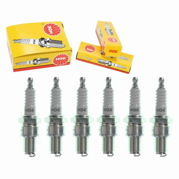 6 pc NGK 7928 Standard Spark Plugs for 09482-00478 2592 2611 4051 4062 AG501 N1 N57 S40XL W2C W2C0 W2CC W31ES W31ES-U Ignition Wire Secondary