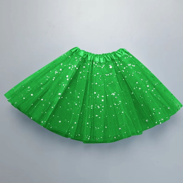 TaTaai Women Star Sequin Mesh Tutu Skirt Fluffy Ball Gown Ballet Skirt Ladies Party Performance Dance Wear Lightweight Breathable Soft Comfortable Stylish Skirt for Women Gift