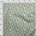thumbnail image 3 of oneOone Cotton Silk Light Green Fabric Travel Diy Clothing Quilting Fabric Print Fabric By Yard 42 Inch Wide, 3 of 4