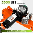 thumbnail image 6 of Electric Winch 2000 lb 12V Truck-Mounted Crane Hoist Pickup Truck Crane, Swivel Lift Electric Hoist with 360° Swivel, Jib Cranes for Building, Transport & Lifting, 6 of 9