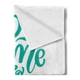 thumbnail image 2 of Saying Soft Flannel Fleece Blanket, Modern Soft Brush Calligraphy Time to Relax Hand-drawn Lettering Phrase Design, Cozy Plush for Indoor and Outdoor Use, 50" x 70", Teal and White, by Ambesonne, 2 of 5