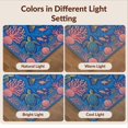thumbnail image 7 of Design&I 9'x12' Washable Area Rug Snag-Free Tropical Fish Marine Life Design With Seashell Coral Border Sea Turtle Refined for Dining Room, Basement, Large Office, 7 of 7