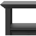 thumbnail image 3 of Trent Home Table d'Appoint Grand en Bois Massif avec Rangement en Noir, 3 of 6