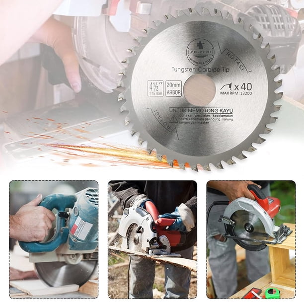 5 Inch Carbide Circular Saw Blade – 40T, Tungsten Carbide Cutting Disc For Wood, Plywood, Solid Wood