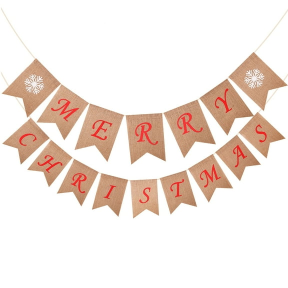 EUDIDV Christmas Ornaments Christmas Decorations Pull Flags Christmas Holiday Parties Decorate Banners Hanging Bunting Xmas Tree Decor