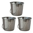 thumbnail image 2 of AmeriHome SSB132SET Small Stainless Steel Bucket Set 3 Piece, 2 of 4