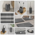 thumbnail image 3 of Clara Clark  23 Piece Complete Bathroom Accessories Kit With Shower Curtain and Rug Set Gray, 3 of 5
