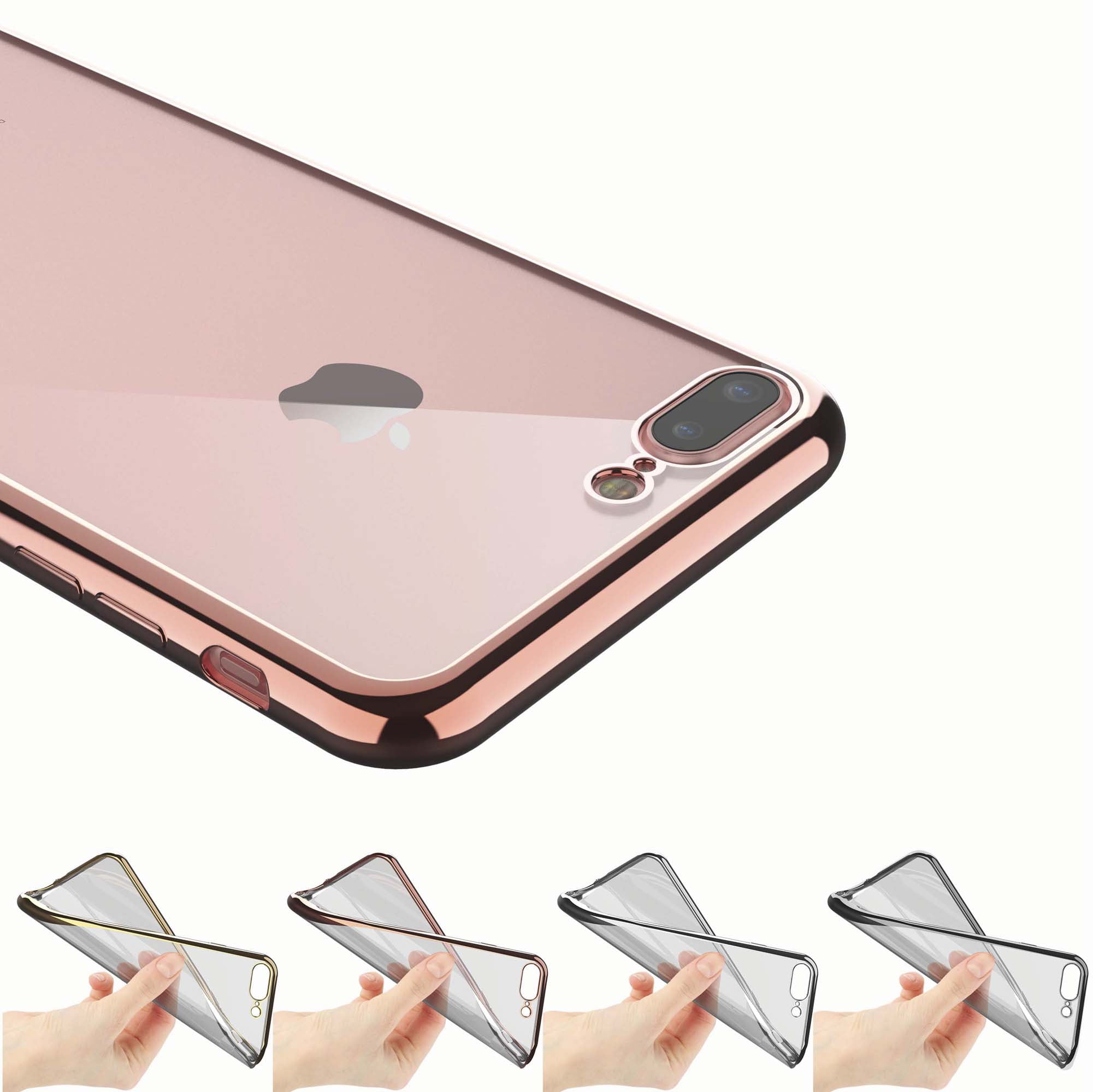 Njjex Crystal Clear Case For iPhone 8 Plus / iPhone 8 / iPhone 7 Plus