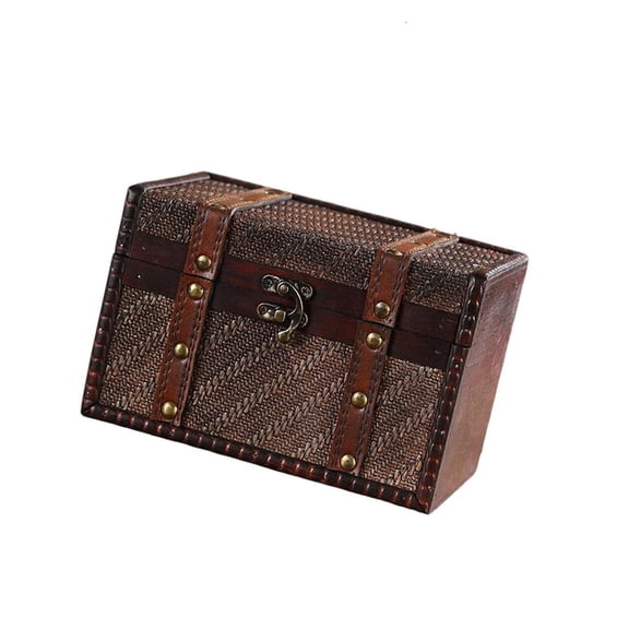 lanema Portable Jewelry Organizers Vintage Jewelry Display Box Earrings Box Rings Case Necklaces Storage Case Wood Texture