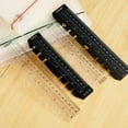 thumbnail image 4 of 6 binder a5 Flexible Ruler Clear Plastic Notebook Binder Loose-Leaf Separator A5 6 ulti-Function Page Holes Ruler, 4 of 7