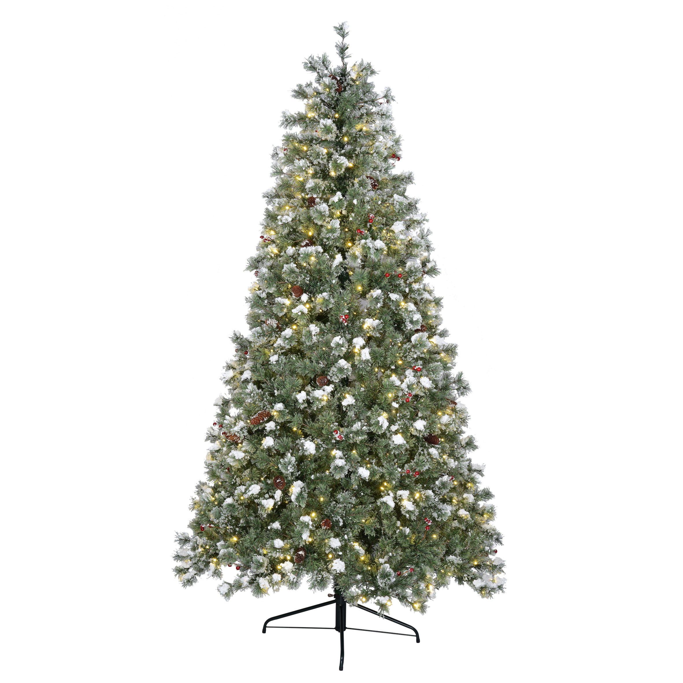 6/6.5/7FT Green Artificial Christmas Tree House Holiday Decor Xmas w/Pine Cones 