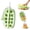 Green, variant on 2 in 1 Ice Cube Bottle with Straw,Ic e Cube Mold Cup with Built-in IceTray,Silicone Cubed IceCup,Easy Press to Release Touch-Free Icemaker,Portable Ice CubeCup for Cold Drinks,Office,Gym,Travel