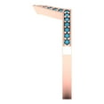 thumbnail image 4 of 0.25 ct Brilliant Round Cut Simulated Turquoise 14k Rose Gold Stackable Band SZ 5.25, 4 of 6