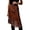 Brown, variant on Satin Lace Insert Midi Skirt with Floral Embroidered for Summer Casual Ballet Skirt M