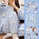 thumbnail image 1 of Pijama Kawaii Sanrio Cinnamoroll para mujer, pantalones de pijama, ropa de casa Kuromi, conjunto de ropa cálida de invierno, ropa de dormir de lana de Coral, regalos de navidad2815, 1 of 5