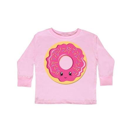 

Inktastic Hot Pink Donut Gift Toddler Boy or Toddler Girl Long Sleeve T-Shirt