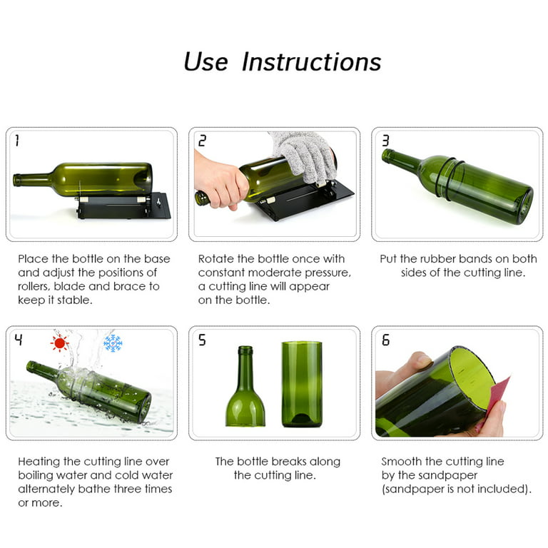 Glass Bottle Cutter Cutting Tool Upgrade Version Square and Round