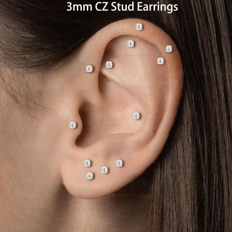 Helix Piercing Jewelry DAYANEY Pcs Gold Nose Stud, 20g Cartilage