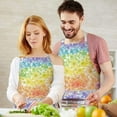 thumbnail image 3 of Pioneer Flower Floral Print Pattern Apron-Garden Aprons for Women with Pockets-Cotton Linen Waterproof Kitchen Cooking Gardening Aprons Adjustable for Kitchen,Cooking,BBQ and Salon 33x27 Inch, 3 of 7